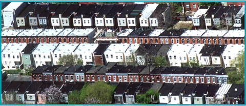 Aerial of Sears Street