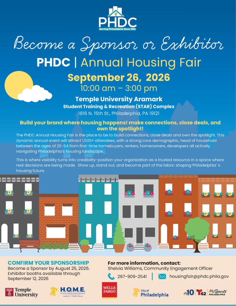 Become a Sponsor or Exhibitor Housing Fair poster