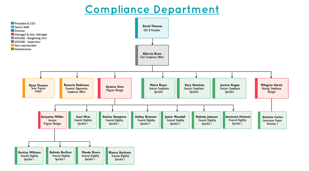 Compliance Department Organization Chart